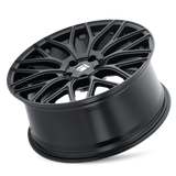 Touren TR76 17x8 Gloss Black 5x108 premium Euro wheel for Volvo and Land Rover
