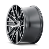 Touren TR91 20x10.5 matte black machined brushed spoke premium Euro wheel