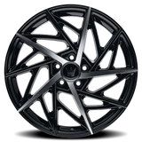 Mazzi Freestyle 377 18x8 gloss black machined premium Euro wheel