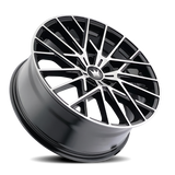 Mazzi Jinx 378 18x8 Gloss Black Machined premium Euro wheel 5x120