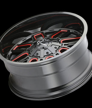 Mayhem COGENT 8107 Gloss Black Milled Prism Red