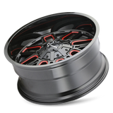 Mayhem COGENT 8107 Gloss Black Milled Prism Red