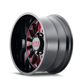 Cali Off-Road SUMMIT 9110 Gloss Black Milled Prism Red