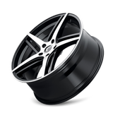Kraze Milano KR195 18x8 Gloss Black Machined premium Euro wheel
