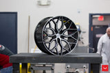 Vossen HF-2 19x8.5 +30 Brushed Gloss Black premium Euro wheel