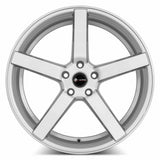 Vors TR5 20x8.5 Silver Machine Face 5x115 premium wheel for Cadillac and GM