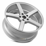 Vors TR5 20x8.5 Silver Machine Face 5x115 premium wheel for Cadillac and GM
