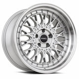 ARC AR1 18x9.5 +35 Silver Machine Face Lip Chrome Rivet premium Euro wheel