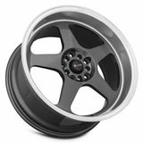 Vors SP1 18x9 +35 Hyper Black Machine Lip premium 5x120 Euro wheel