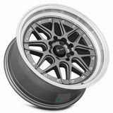 Vors VR7 Gun Metal Machine Lip Chrome Rivet