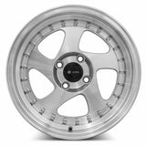 Vors VR2 Silver Machine Face Lip Chrome Rivet