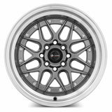 Vors VR7 Gun Metal Machine Lip Chrome Rivet
