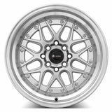Vors VR7 Silver Machine Face Lip Chrome Rivet