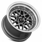 Vors VR7 Gun Metal Machine Lip Chrome Rivet