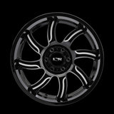 Ion 151 20x9 0 Gloss Black Milled premium truck wheel