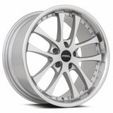 ARC AR5 18x8.5 +35 Silver Machine Face Lip Chrome Rivet premium Euro wheel