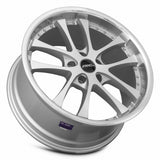 ARC AR5 19x8.5 +35 Silver Machine Face Chrome Rivet premium Euro wheel