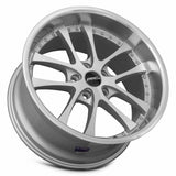 ARC AR5 19x9.5 +35 Silver Machine Face Lip Chrome Rivet premium Euro wheel