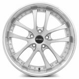 ARC AR5 19x9.5 +35 Silver Machine Face Chrome Rivet premium Euro wheel
