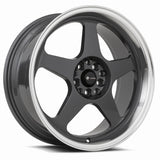 Vors SP1 18x8 Hyper Black Machine Lip premium Euro wheel
