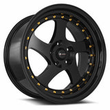 Vors VR2 All Black Gold Rivet