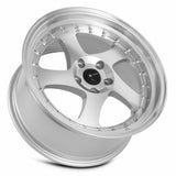 Vors VR2 Silver Machine Face Lip Chrome Rivet