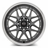 Vors VR7 Gun Metal Machine Lip Chrome Rivet