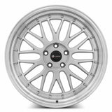 Vors VR8 20x9.5 +35 Silver Machine Lip Chrome Rivet 5x108 premium Euro wheel