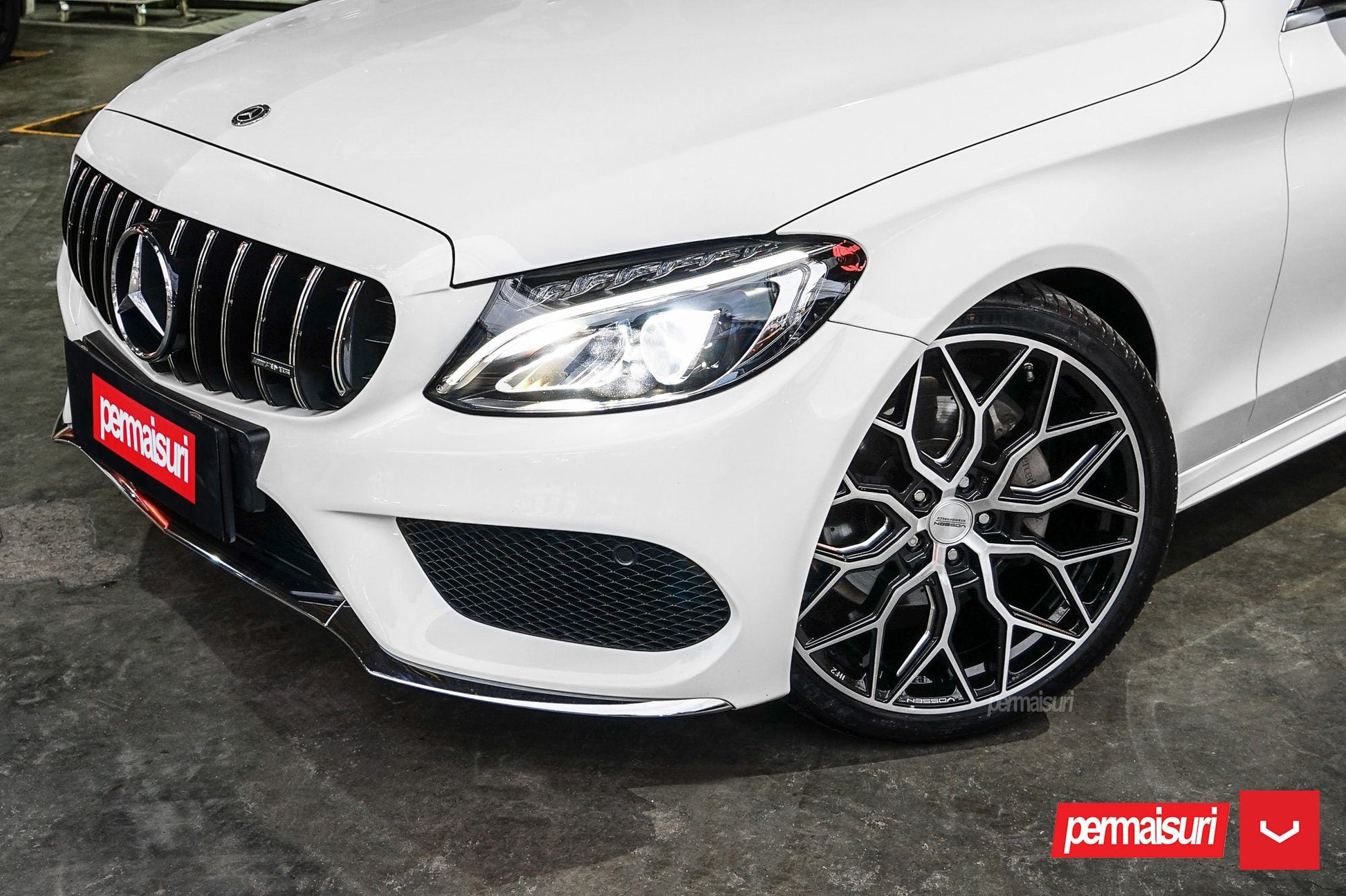 Vossen HF-2 Gloss Black Brushed Face