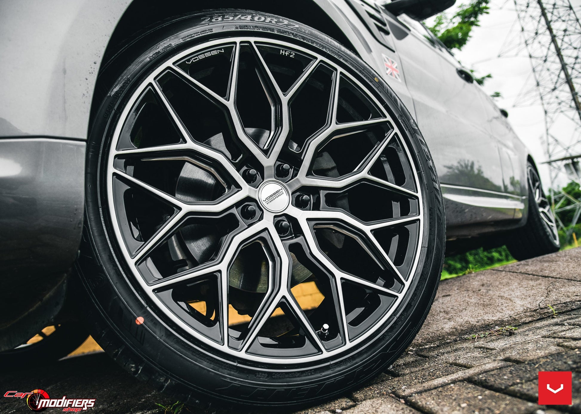 Vossen HF-2 Gloss Black Brushed Face