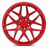 MRR FS1 20x12 Candy Red premium Euro wheel 5x112