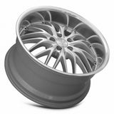 MRR GT1 20x10 +40 Hyper Silver Machine Lip premium Euro wheel