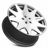 MRR HR3 22x9 +38 Silver Machine Face premium Euro wheel