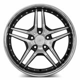 MRR RW2 19x8.5 +35 Black Chrome Lip premium Euro wheel for Audi Mercedes