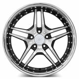 MRR RW2 19x9.5 +25 Black Chrome Lip premium aftermarket wheel