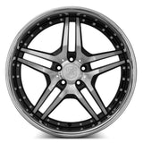 MRR RW2 20x10 Black Chrome Lip premium Euro wheel 5x112