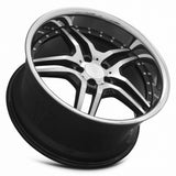 MRR RW2 20x10 Black Chrome Lip premium Euro wheel 5x112