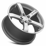 MRR VP5 18x8.5 +35 Silver Machine Face premium sport wheel