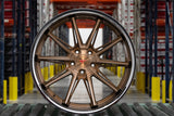 Ferrada CM2 Brushed Cobre (Bronze) with Chrome Lip