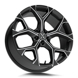 XCess 5 Flake X05 22x9 Gloss Black Milled 5x120 premium Euro wheel