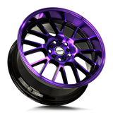 Shift Crank H28 18x8.5 +30 Gloss Black Purple Machined premium Euro wheel