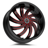 Ignite Flame G04 Gloss Black Candy Red Milled