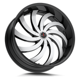 Ignite Flame 20x8.5 +35 gloss black machined spoke faces premium Euro wheel
