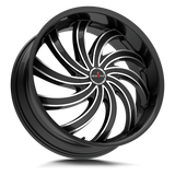Ignite Flame G04 20x8.5 Gloss Black Milled premium Euro wheel