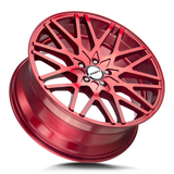 Shift Formula 20x8.5 +15 Candy Apple Red premium wheel for Dodge Charger Challenger