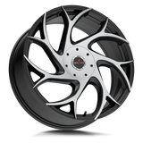 Ignite Inferno 24x9.5 +15 gloss black machined spoke premium SUV wheel