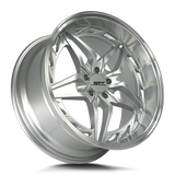 Shift Injector 20x10 +40 silver with polished lip premium wheel