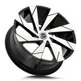 Strada Moto 20x8.5 +15 Gloss Black Machined Spoke Faces premium wheel