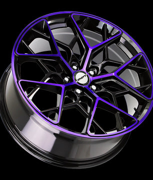 Shift Piston H35 Gloss Black Purple Machined