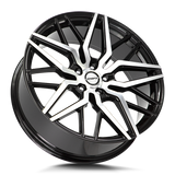 Shift Spring 20x8.5 +35 Gloss Black Machined Spoke Faces premium wheel 5x4.5